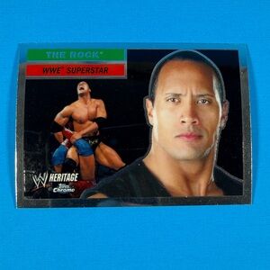 The Rock 2006 Topps Chrome WWE Heritage Card #10
